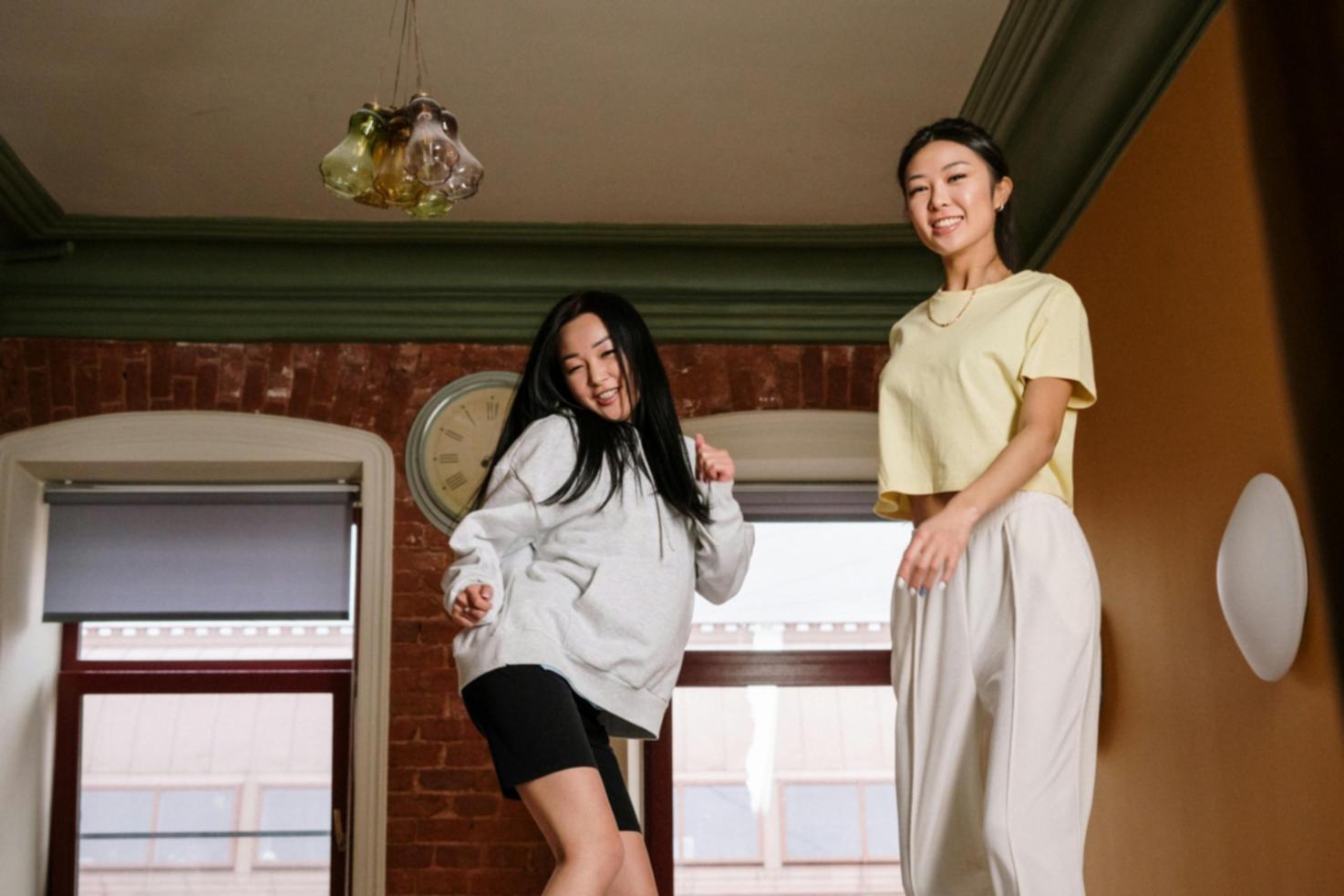 Espace de pratique de danse aménagé à domicile